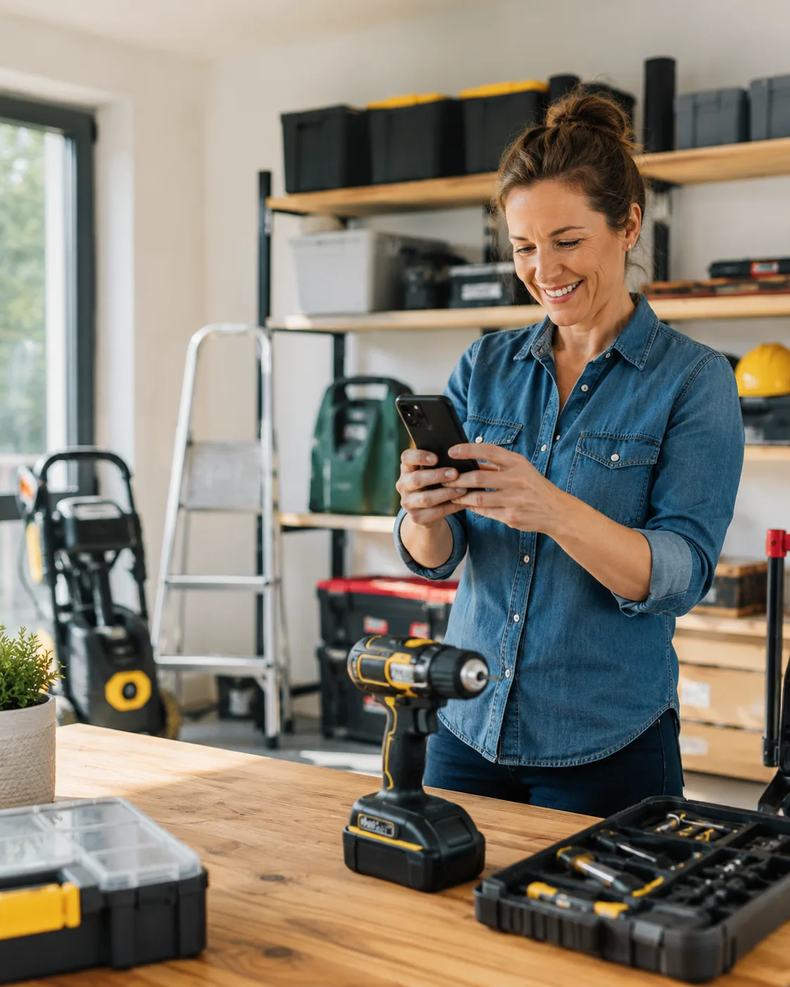 Owner preparing an item for its next rental